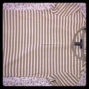 Stripped Light Green Crop Top